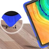 Huawei MatePad 10.4 Kılıf Shockproof 3 Katman Standlı Zırh Kılıf