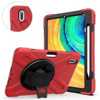 Huawei MatePad 10.4 Kılıf Shockproof 3 Katman Standlı Zırh Kılıf