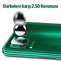 Huawei P40 Lite için Tempered Cam Kamera Lens Koruyucu