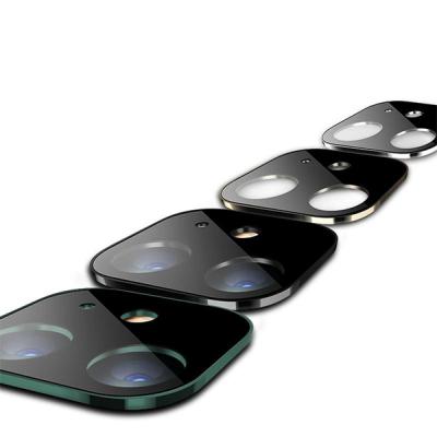 iPhone 11 6.1 3D Metal Kamera Lens Koruyucu Çerçeve