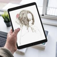 iPad Pro-Air 3 10.5 inç Paper Like Darbe Emici Pet Ekran Koruyucu