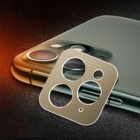 iPhone 11 Pro Max 3D Metal Kamera Lens Koruyucu Çerçeve