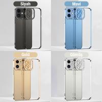 iPhone 11 Renkli Kenar Fashion Lazer Çerçeveli Silikon Kılıf