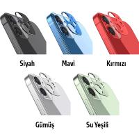 iPhone 12 için 3D Metal Kamera Lens Koruyucu Çerçeve