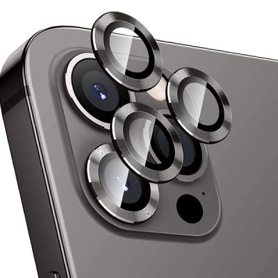 iPhone 12 Pro Max 3D Metal Çerçeveli Kamera Lens Koruyucu