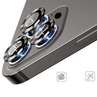 iPhone 12 Pro Max 3D Metal Çerçeveli Kamera Lens Koruyucu
