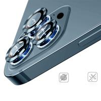 iPhone 12 Pro Max 3D Metal Çerçeveli Kamera Lens Koruyucu