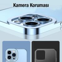 iPhone 12 Pro Renkli Kenar Fashion Lazer Çerçeve Silikon Kılıf