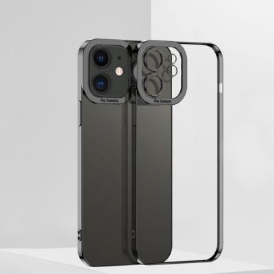 iPhone 12 Renkli Kenar Fashion Lazer Çerçeveli Silikon Kılıf