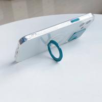 iPhone 12 Sürgülü Kamera Lens Koruma Yüzük Standlı Silikon Kılıf