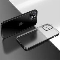 iPhone 13 Mini Renkli Kenar Şeffaf Kamera Korumalı Silikon Kılıf