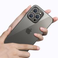 iPhone 13 Mini Renkli Kenar Şeffaf Kamera Korumalı Silikon Kılıf