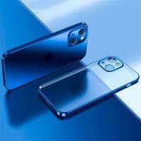 iPhone 13 Mini Renkli Kenar Şeffaf Kamera Korumalı Silikon Kılıf