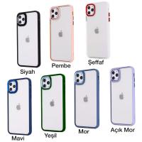 iPhone 13 Pro Max Parlak Renkli Çerçeve Ultra Lüx Silikon Kılıf