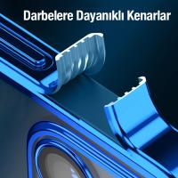 iPhone 13 Pro Renkli Kenar Fashion Lazer Çerçeveli Silikon Kılıf
