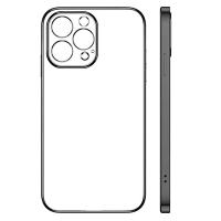 iPhone 13 Pro Renkli Kenar Şeffaf Kamera Korumalı Silikon Kılıf