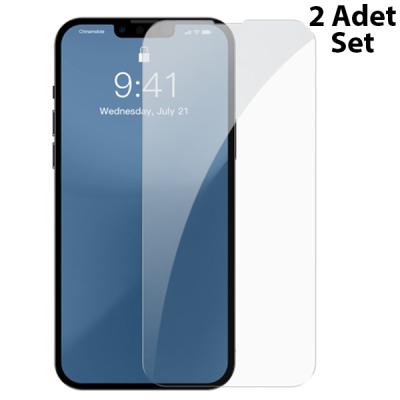 iPhone 13 Pro Tempered Kırılmaz Cam Ekran Koruyucu (2 Adet Set)