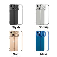 iPhone 13 Renkli Kenar Fashion Lazer Çerçeveli Silikon Kılıf
