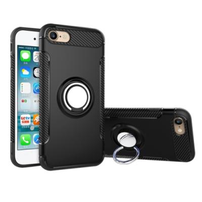 iPhone 7 & iPhone 8 Kılıfı 360 Döner Yüzüklü Darbe Emici Kılıf Armor TPU+PC