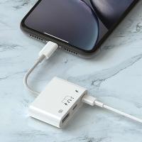 iPhone-Otg Hub Usb Type C To Kulaklık ve Usb Kamera Okuyucu Otg