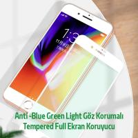 iPhone SE 2020 Anti-Blue Green Göz Koruma Full Ekran Koruyucu Tempered
