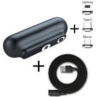 KUULAA 2600mAh Manyetik PowerBank iPhone+Type-C+Mikro Şarj Cihazı