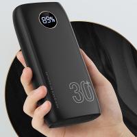KUULAA 30000mAh Dijital Ekranlı PowerBank Type-C Hızlı Şarj+QC3.0