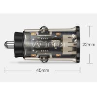 KUULAA 3.4A 17W Şeffaf Mini Dual Çift USB Hızlı Araç Şarjı Başlık