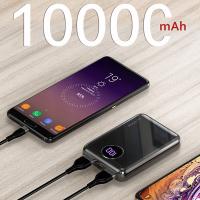 KUULAA Çift USB 10000mAh Mini PowerBank Taşınabilir Şarj Cihazı