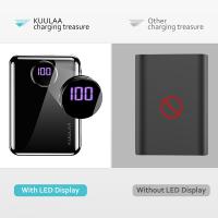 KUULAA Çift USB 10000mAh Mini PowerBank Taşınabilir Şarj Cihazı