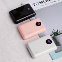 KUULAA Çift USB 10000mAh Mini PowerBank Taşınabilir Şarj Cihazı