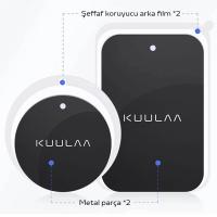 KUULAA Magnetic-Mıknatıslı Telefon Tutucu için Metal Plaka Seti