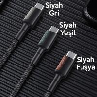 KUULAA Type-C to Type-C PD 60W QC4.0 Hızlı Şarj Data Kablosu (2mt