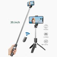 L02 4in1 Selfie Çubuğu Uzaktan Kumandalı Bluetooth Tripod