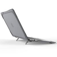 Macbook Air 13 A1932 2018-2019-2020 Şeffaf Standlı Koruyucu Kılıf