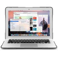 Macbook Air 13 A1932 2018-2019-2020 Şeffaf Standlı Koruyucu Kılıf