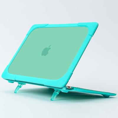 Macbook Retina 12 A1534-A1931 Şeffaf Standlı Koruyucu Kılıf