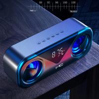 MC H9 Subwoofer SoundBar Saatli LED Bluetooth Speaker Hoparlör