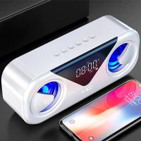 MC H9 Subwoofer SoundBar Saatli LED Bluetooth Speaker Hoparlör