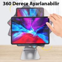 Metal Masa Üstü Standlı Mıknatıslı Tablet ve Telefon Tutucu