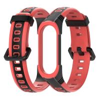 Mijobs Xiaomi Mi Band 4-5 için Çift Renkli Kayış Kordon