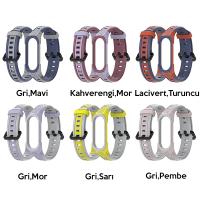 Mijobs Xiaomi Mi Band 4-5 için Çift Renkli Kayış Kordon