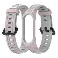 Mijobs Xiaomi Mi Band 4-5 için Çift Renkli Kayış Kordon