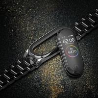 Mijobs Xiaomi Mi Band 4 Akıllı Saat 3 Bakla Çelik Kayış Kordon