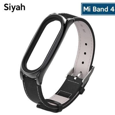 Mijobs Xiaomi Mi Band 4 Pu Deri Kayış Kordon