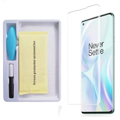 OnePlus 8 Full UV Liquid+UV Işık 3D Kırılmaz Cam Ekran Koruyucu