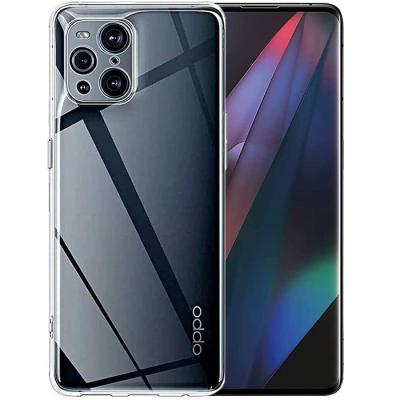 OPPO Find X3-X3 Pro Kamera Korumalı İnce Şeffaf Silikon Kılıf