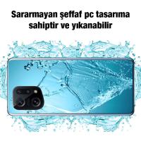 OPPO Find X5 Kamera Korumalı Ultra İnce Şeffaf Silikon Kılıf