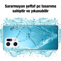 OPPO Find X5 Pro Kamera Korumalı Ultra İnce Şeffaf Silikon Kılıf