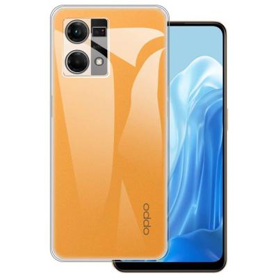 OPPO Reno 7 4G Kamera Korumalı Ultra İnce Şeffaf Silikon Kılıf